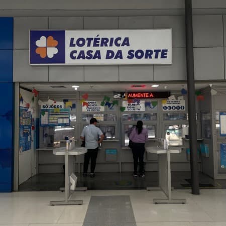 Logo da loja lotérica casa da sorte